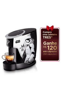 Cafeteira Espresso Touch Star Wars™ Darth Vader e Stormtrooper Automatica - TRES 3 Coracoes